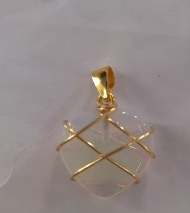 Moonlight Princess Necklace – Iridescent Charm for Her