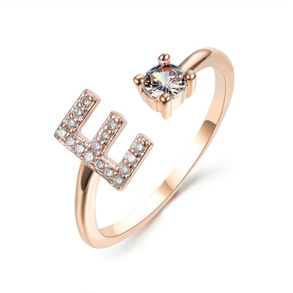 The Signature Initial Ring – Adjustable & Elegant