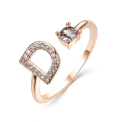 The Signature Initial Ring – Adjustable & Elegant