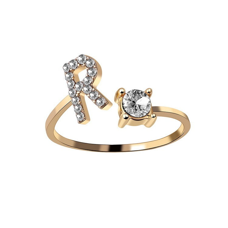 The Signature Initial Ring – Adjustable & Elegant