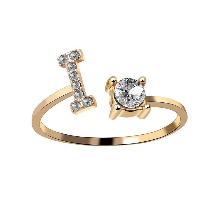 The Signature Initial Ring – Adjustable & Elegant