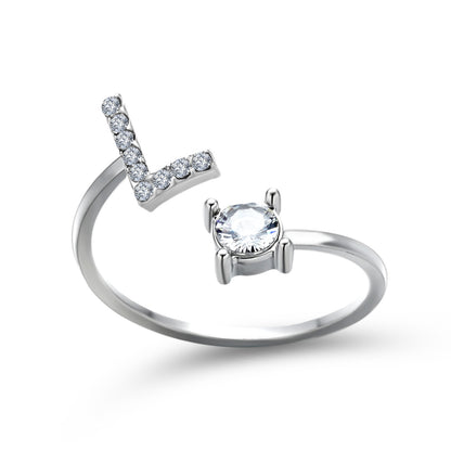 The Signature Initial Ring – Adjustable & Elegant