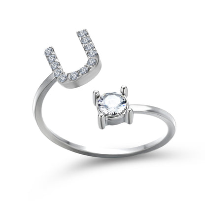 The Signature Initial Ring – Adjustable & Elegant