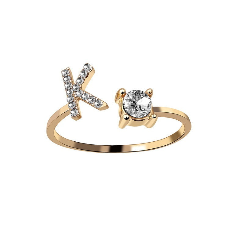 The Signature Initial Ring – Adjustable & Elegant