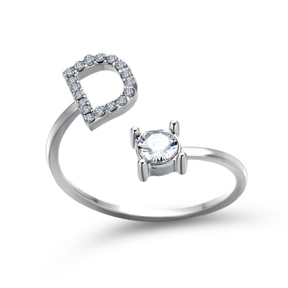 The Signature Initial Ring – Adjustable & Elegant