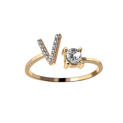 The Signature Initial Ring – Adjustable & Elegant