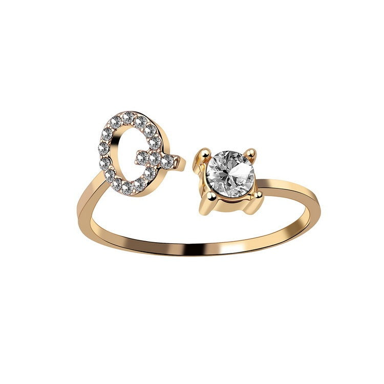 The Signature Initial Ring – Adjustable & Elegant