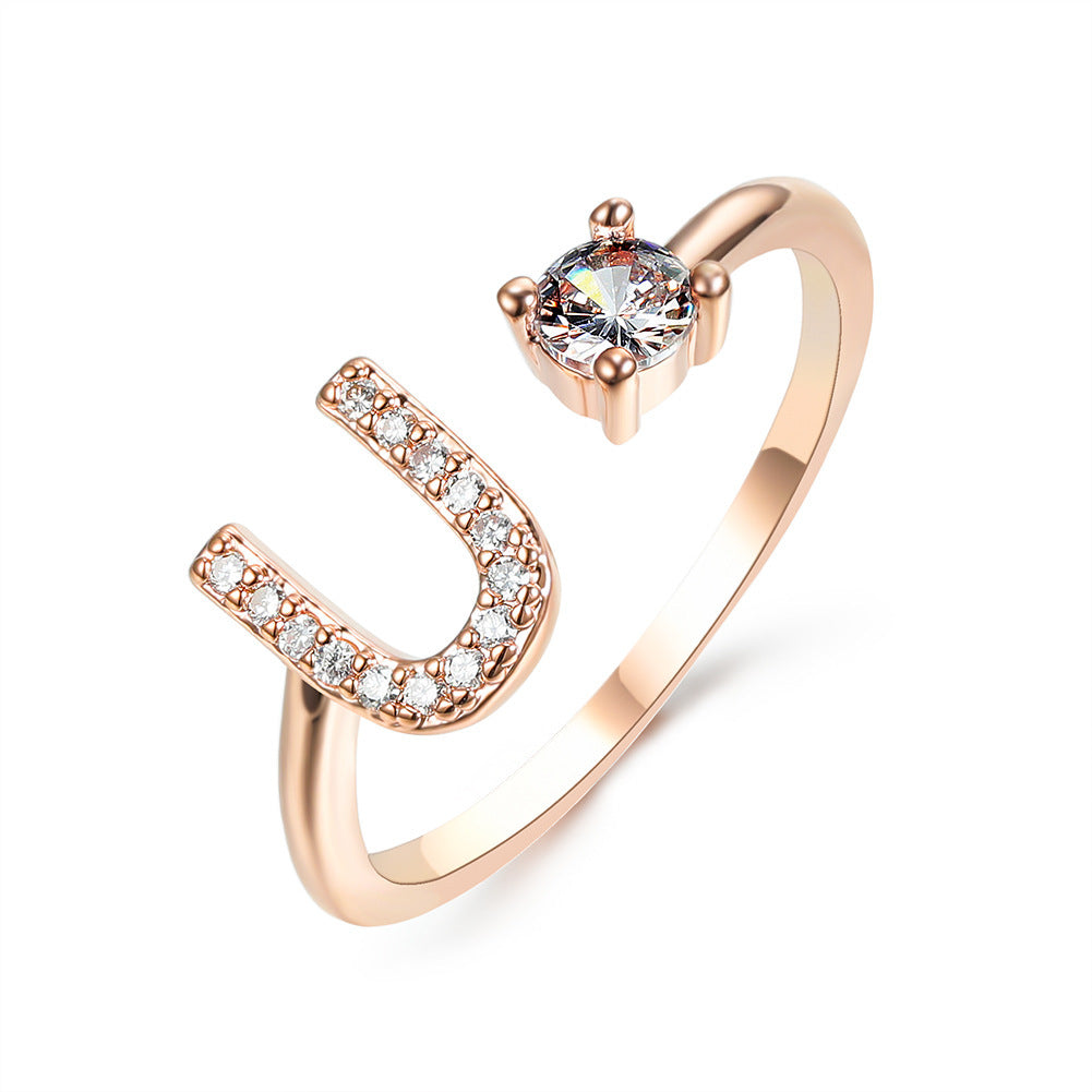 The Signature Initial Ring – Adjustable & Elegant