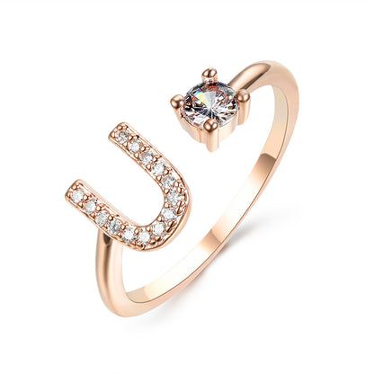 The Signature Initial Ring – Adjustable & Elegant