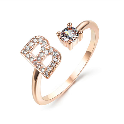 The Signature Initial Ring – Adjustable & Elegant