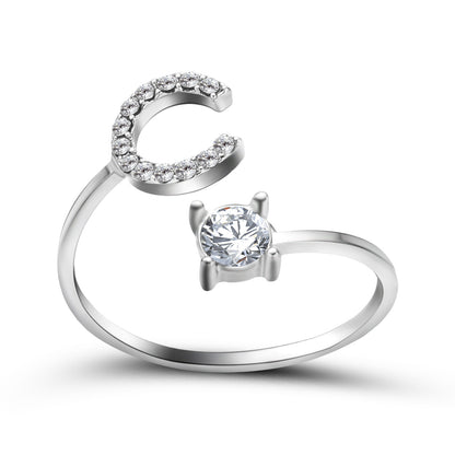 The Signature Initial Ring – Adjustable & Elegant