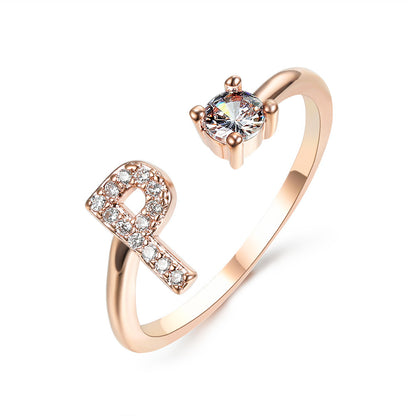 The Signature Initial Ring – Adjustable & Elegant