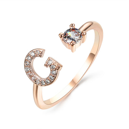 The Signature Initial Ring – Adjustable & Elegant