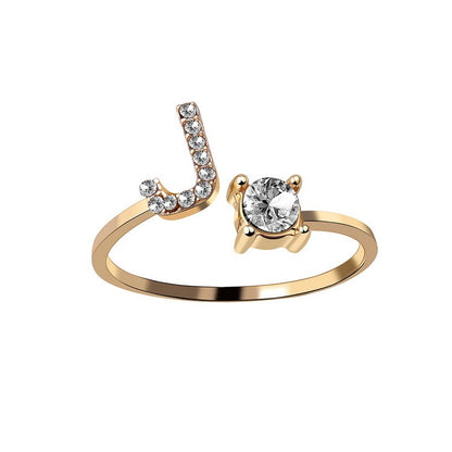 The Signature Initial Ring – Adjustable & Elegant
