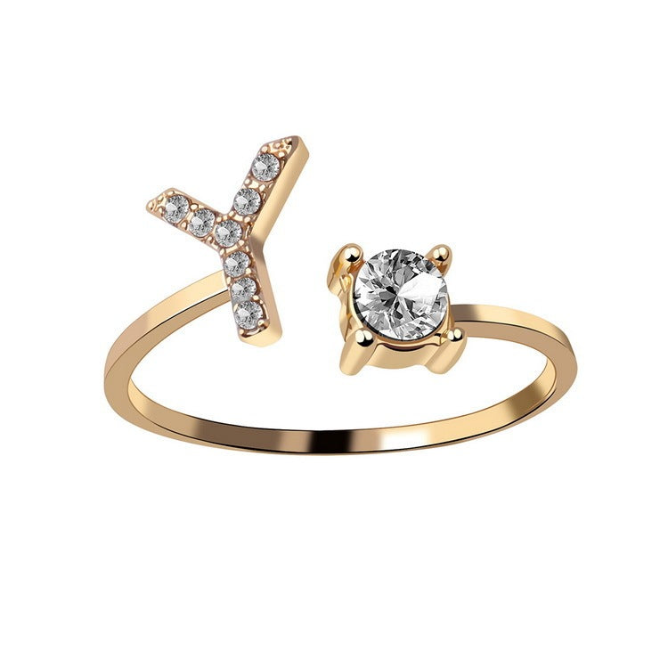 The Signature Initial Ring – Adjustable & Elegant