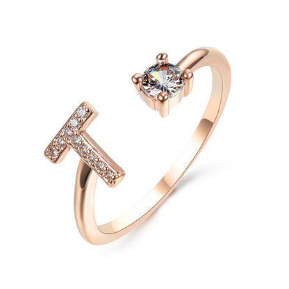 The Signature Initial Ring – Adjustable & Elegant