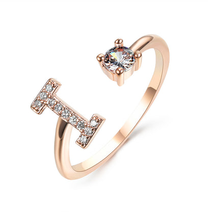The Signature Initial Ring – Adjustable & Elegant