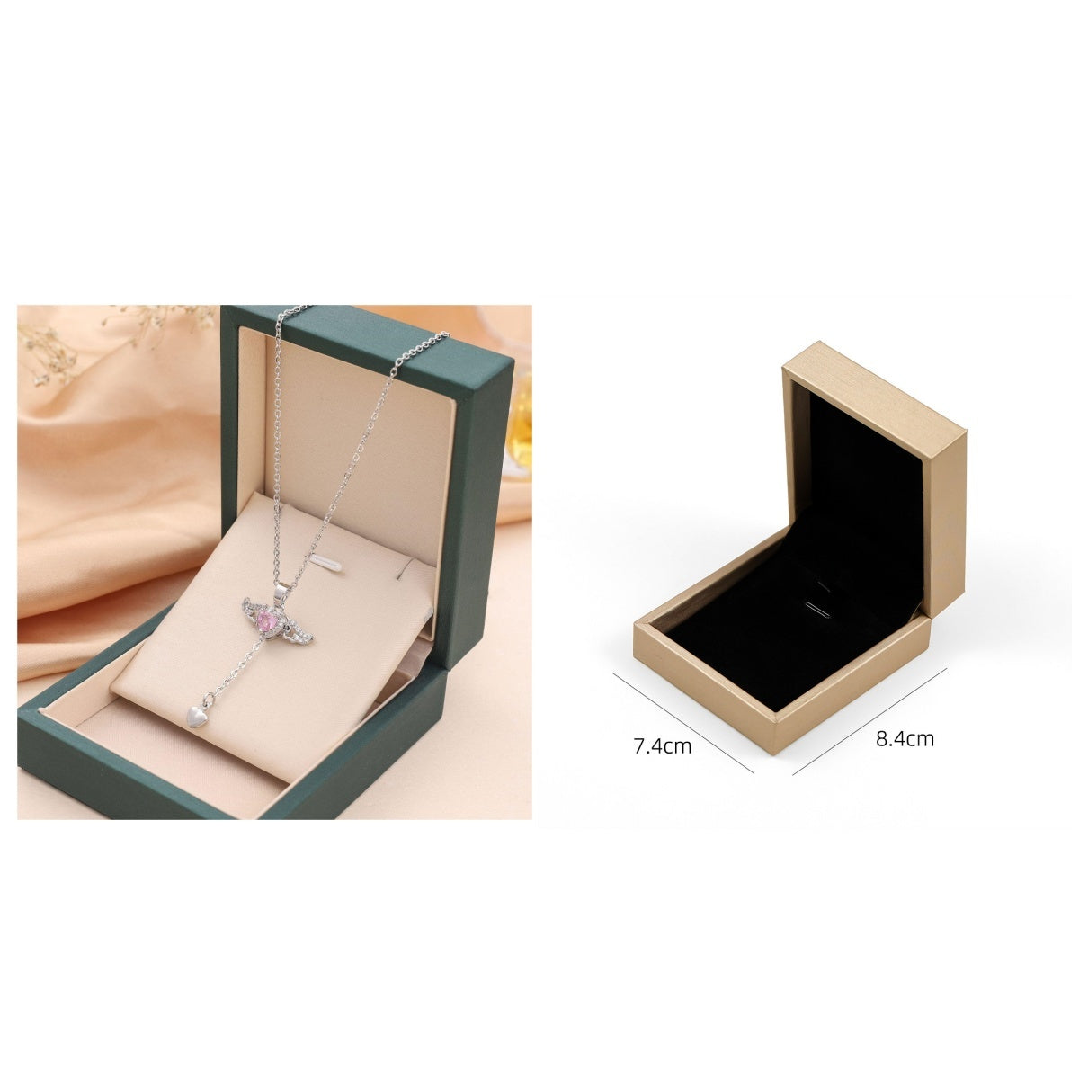 Cupid’s Whisper – Heart & Wings Pendant Necklace