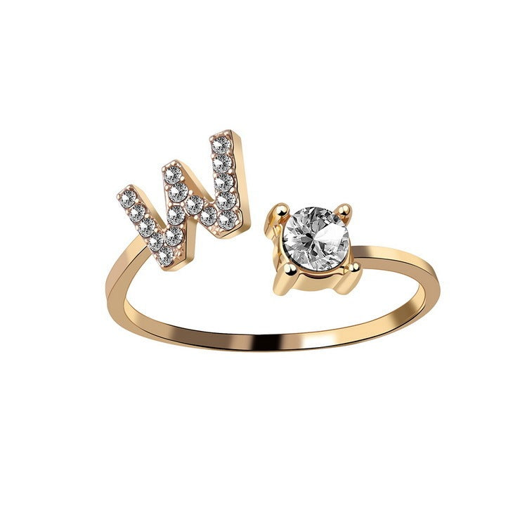 The Signature Initial Ring – Adjustable & Elegant