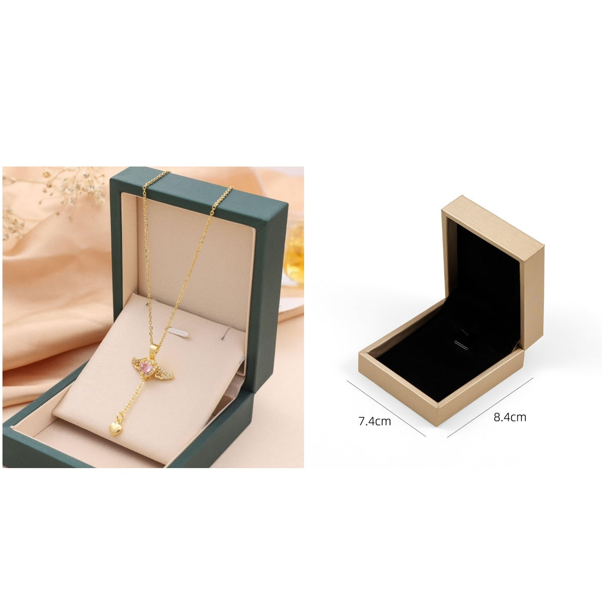 Cupid’s Whisper – Heart & Wings Pendant Necklace