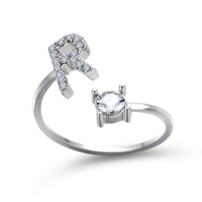 The Signature Initial Ring – Adjustable & Elegant