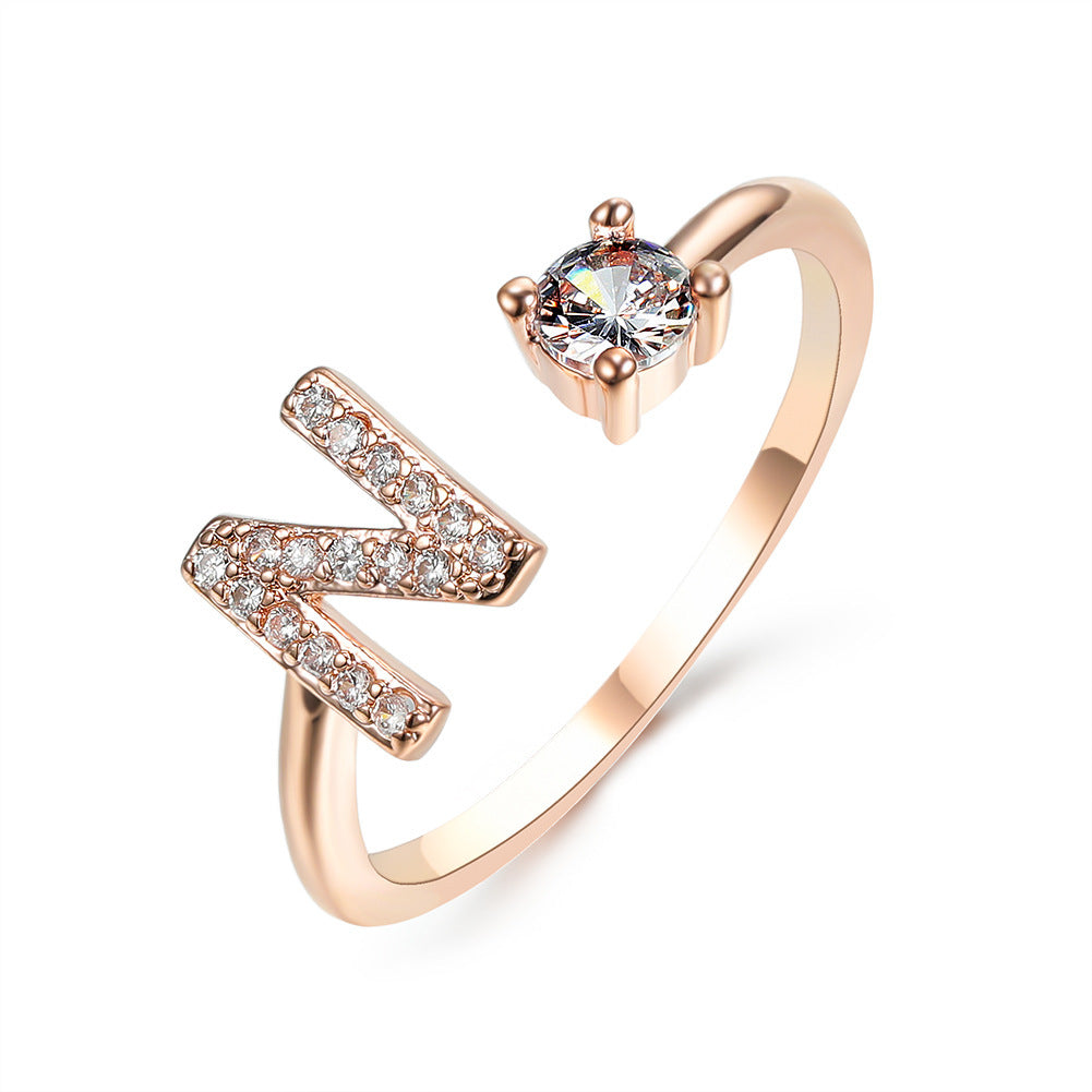 The Signature Initial Ring – Adjustable & Elegant