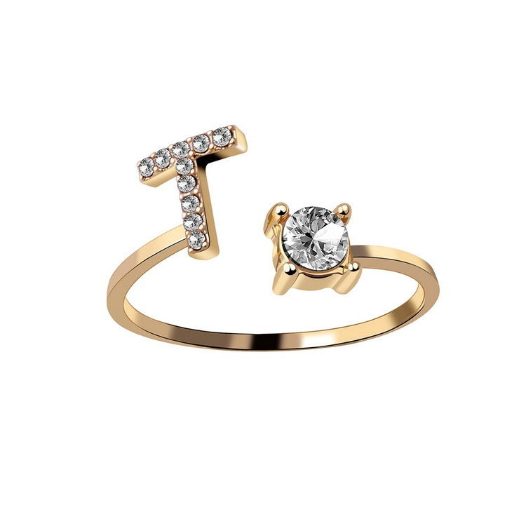 The Signature Initial Ring – Adjustable & Elegant