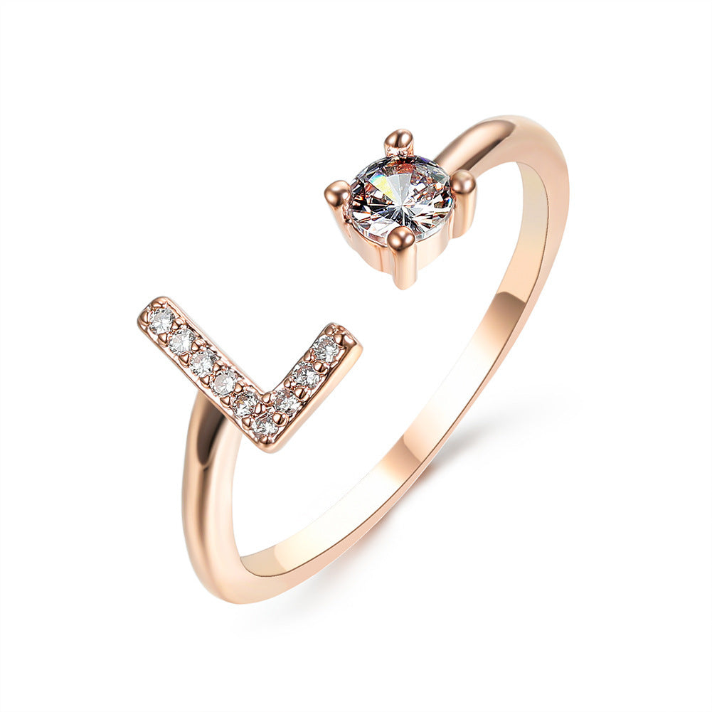 The Signature Initial Ring – Adjustable & Elegant