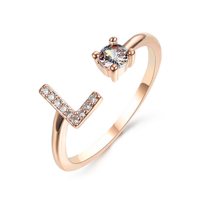 The Signature Initial Ring – Adjustable & Elegant