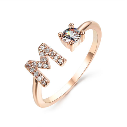 The Signature Initial Ring – Adjustable & Elegant