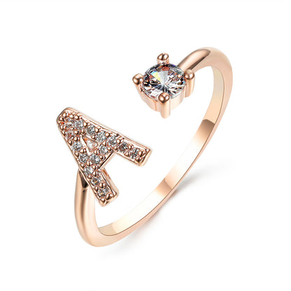 The Signature Initial Ring – Adjustable & Elegant