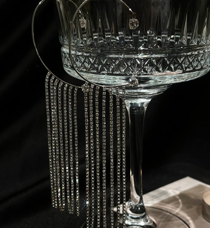 Velvet Tassel Drops – Long Statement Earrings