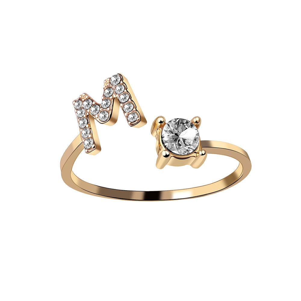 The Signature Initial Ring – Adjustable & Elegant