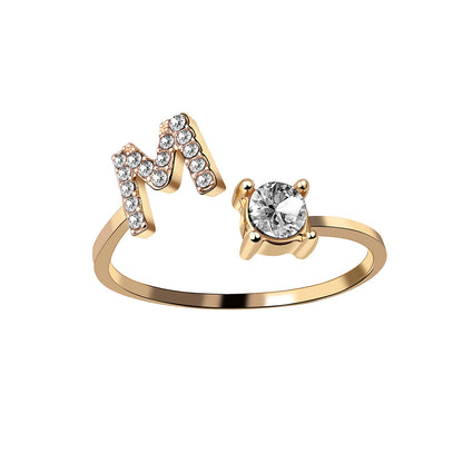 The Signature Initial Ring – Adjustable & Elegant