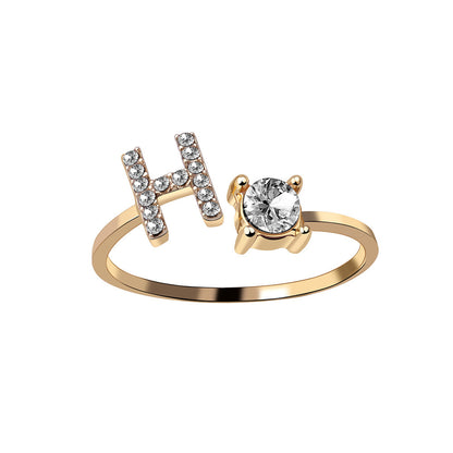 The Signature Initial Ring – Adjustable & Elegant