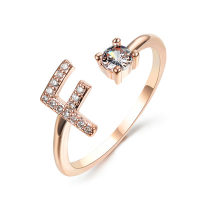 The Signature Initial Ring – Adjustable & Elegant