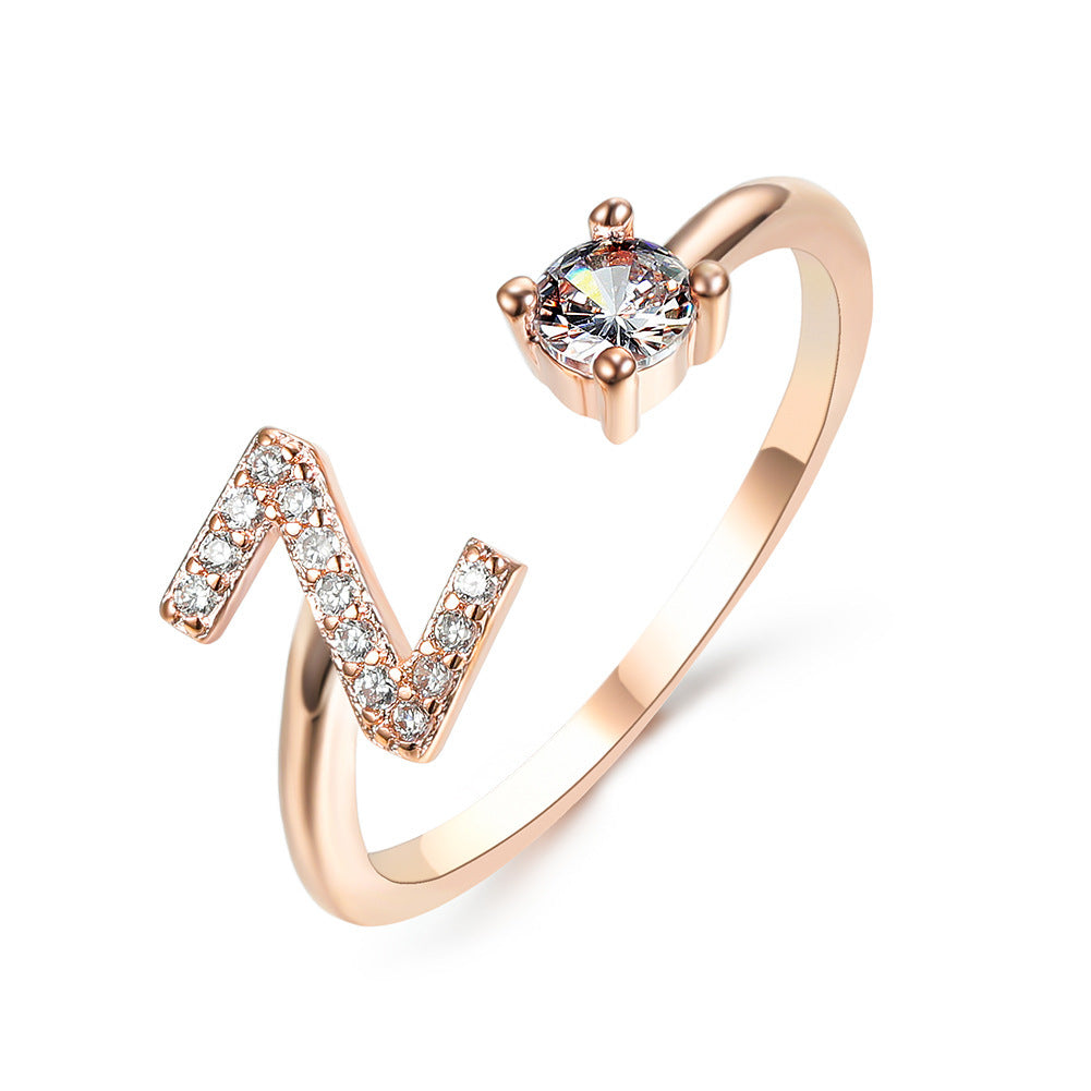 The Signature Initial Ring – Adjustable & Elegant