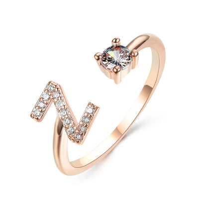 The Signature Initial Ring – Adjustable & Elegant