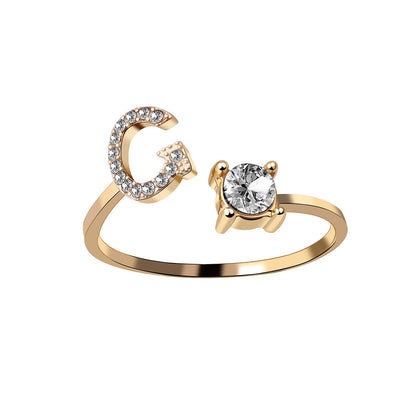 The Signature Initial Ring – Adjustable & Elegant
