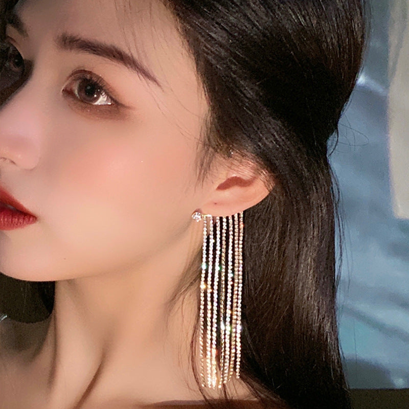 Velvet Tassel Drops – Long Statement Earrings